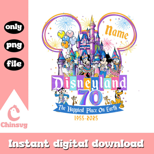 Disneyland castle the happiest place on earth png, mickey mouse disneyland​ png