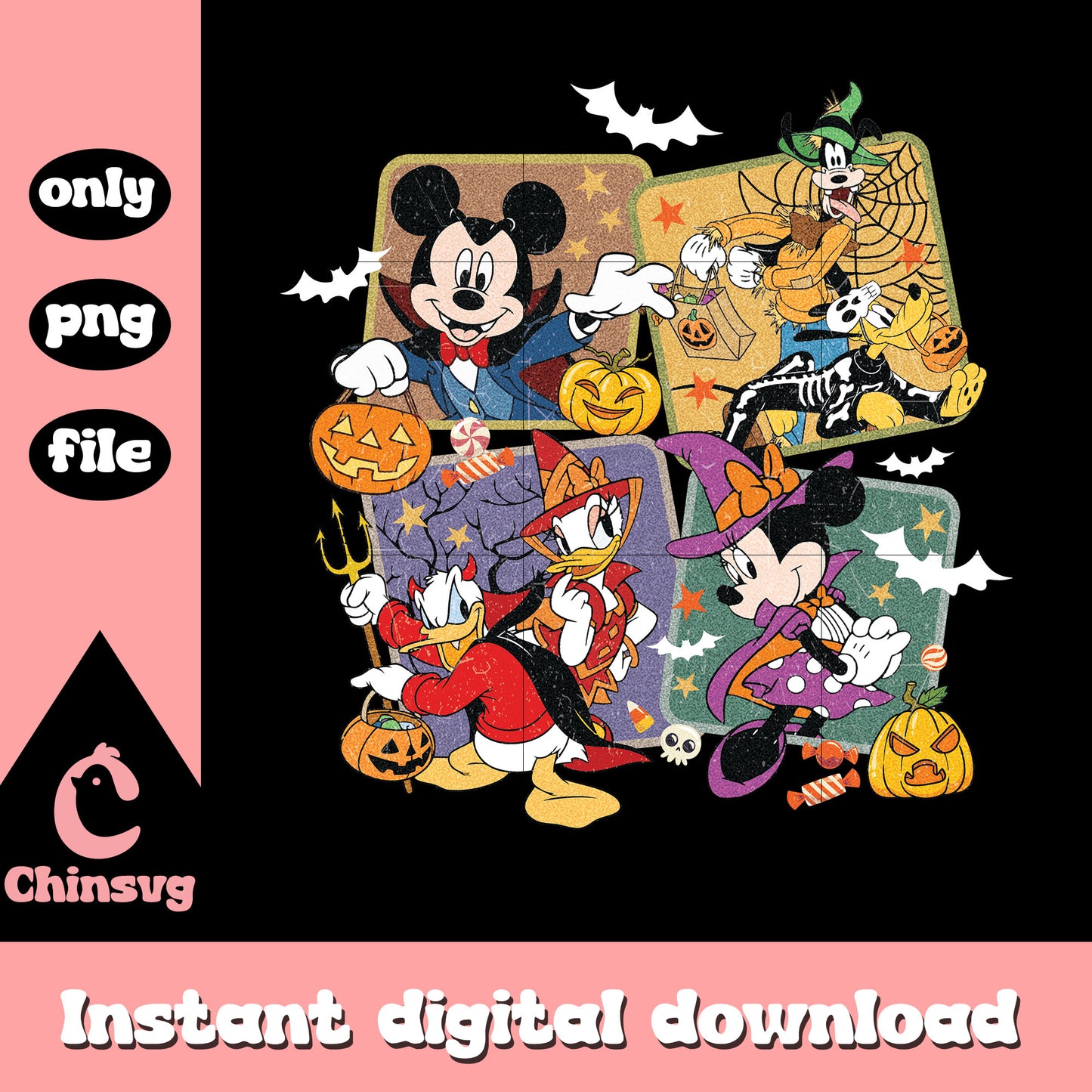 Disneyland characters clipart png, disney and characters png