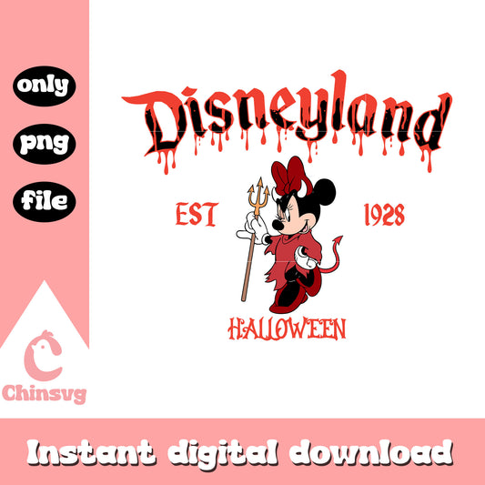 Disneyland est 1928 halloween minnie mouse png, disney minnie png