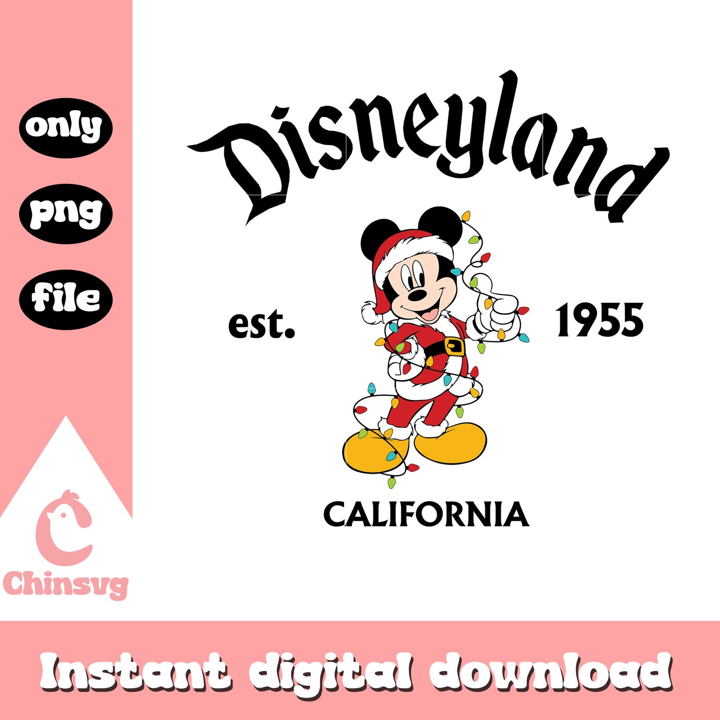Disneyland est 1955 california mickey png, mickey mouse png