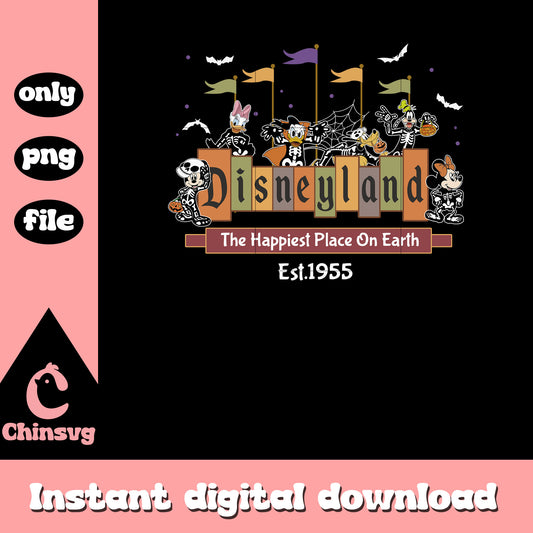 Disneyland est 1955 the happiest place on earth png, disney quote png