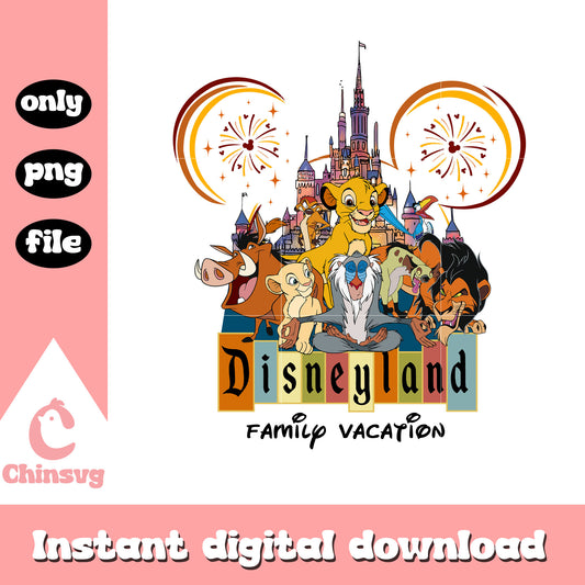 Disneyland family vacation the lion king firework png, disneyland png