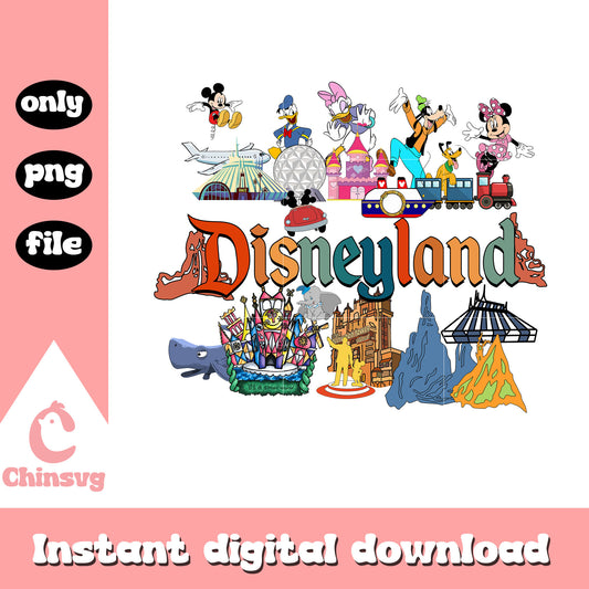 Disneyland mickey and friends png, disneyland png, disney png