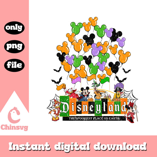 Disneyland mickey ear balloons design png, disney halloween ears png