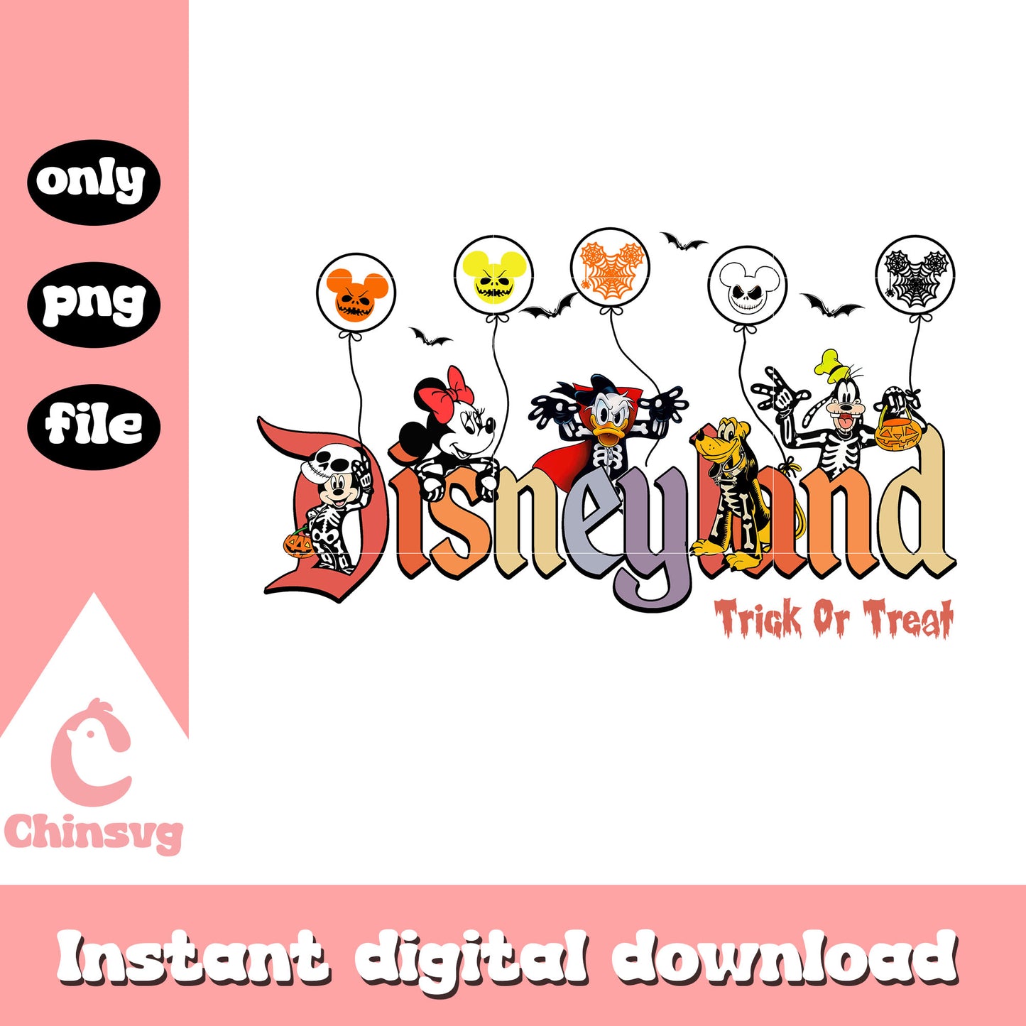 Disneyland skeleton characters mickey cartoon png, trick or treat png