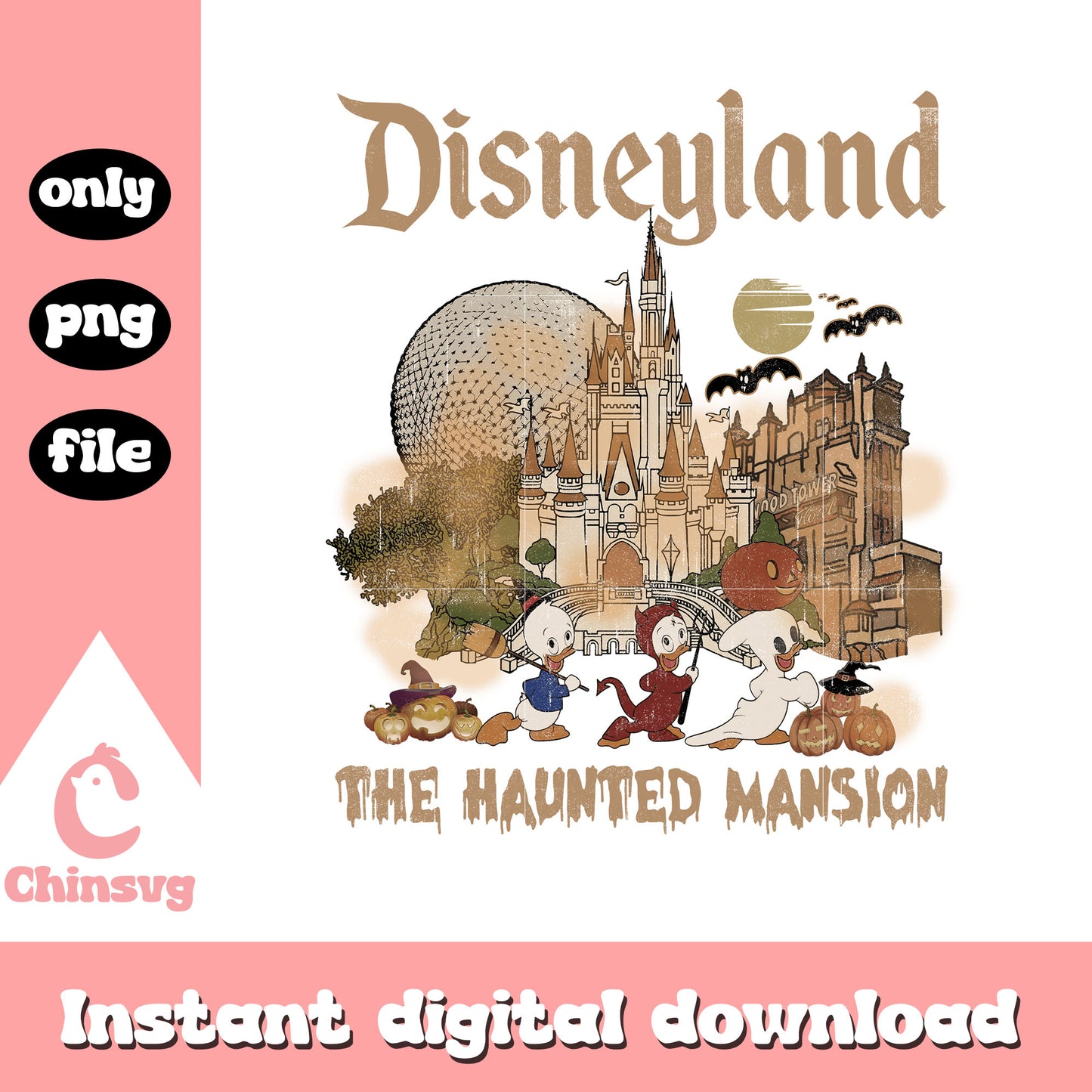 Disneyland the haunted mansion cartoon design png, disney plus png