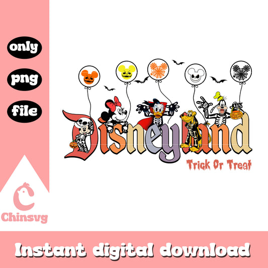 Disneyland trick or treat mickey movie png, disney mickey art png