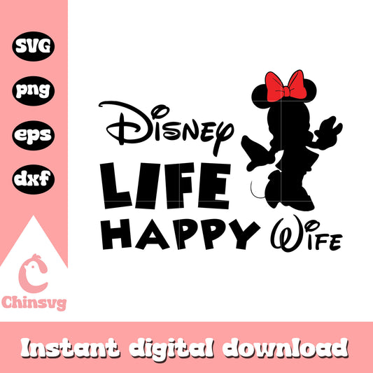 Disney life happy wife svg, mickey mouse shadow svg, mickey mouse svg