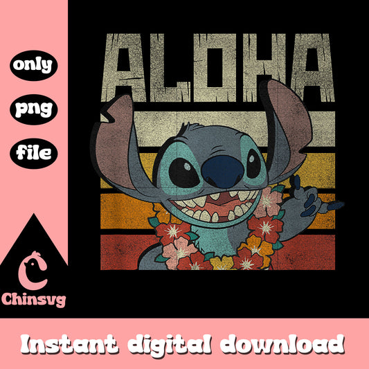 Disney lilo and stitch aloha color gradient png, stitch aloha color png