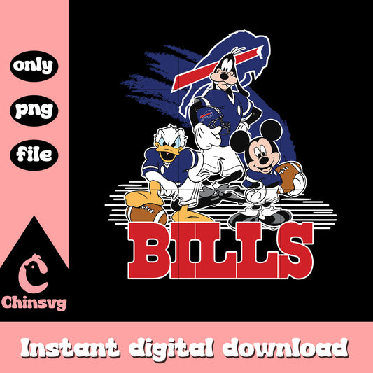 Disney micjey bills logo png, buffalo bills football​​​​​ png