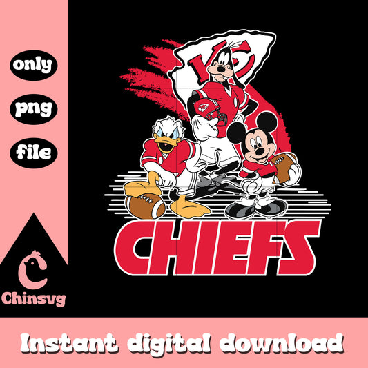 Disney micjey chiefs logo png, nfl kansas city chiefs​​​​​​ png