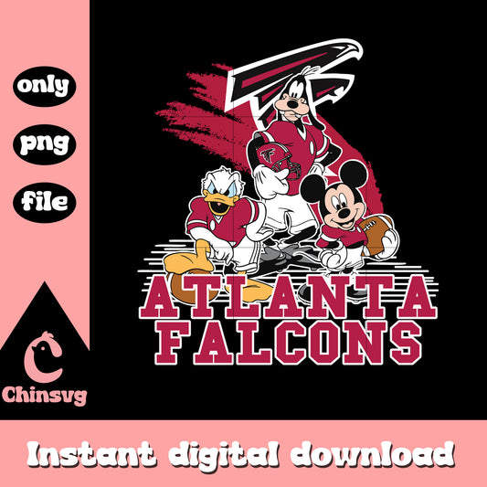 Disney micjey falcons logo png, nfl atlanta falcons​​​​ png
