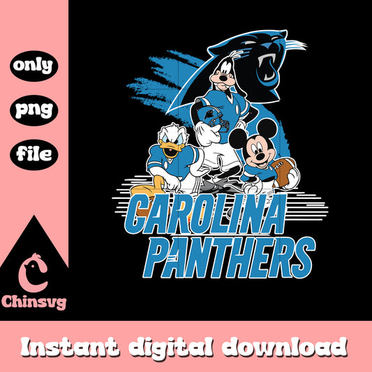 Disney micjey panthers logo png, carolina panthers nfl​​​ png