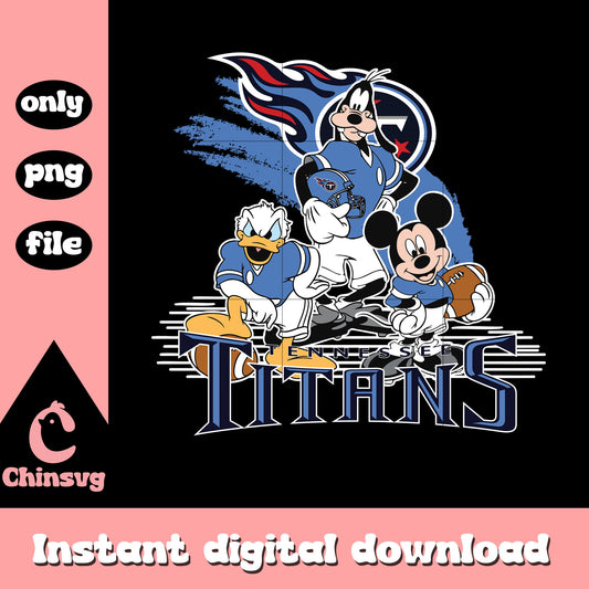 Disney micjey titans logo png, nfl tennessee titans​ png