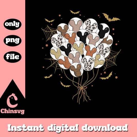 Disney mickey ear balloon design png, disney mickey cartoon png