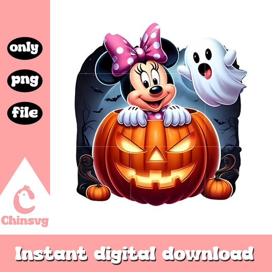 Disney minnie and halloween pumpkin png, hubie halloween png