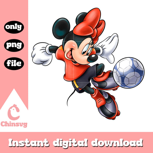 Disney minnie mouse football design png, minnie mouse football png