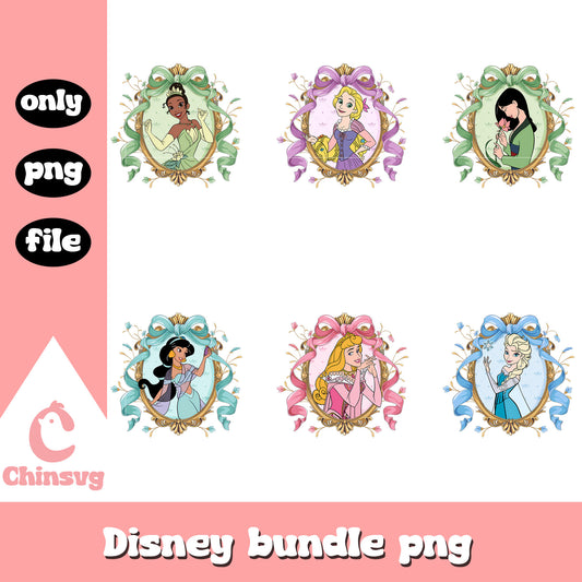 Disney mirror princess bundle png, disney princess png, mirror png