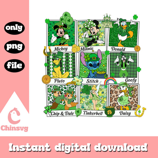 Disney patrick day photogragh png, disney png, st. patrick's day png
