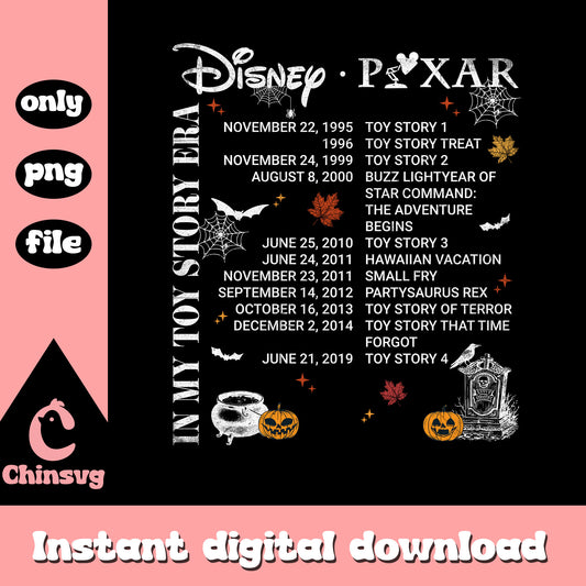 Disney pixar in my toy story era design png, disney toy story png