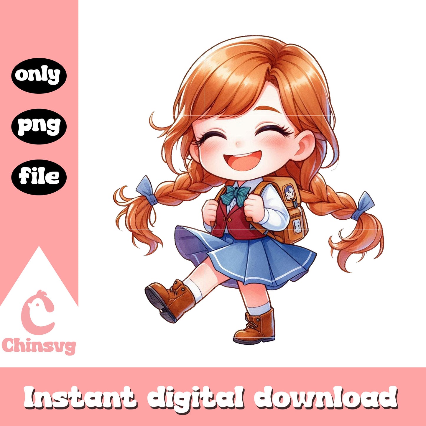 Disney princess anna back to school png, magic school ai png