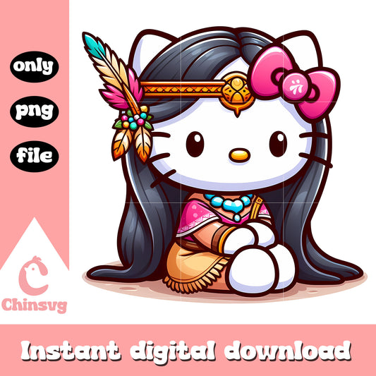 Disney princess pocahontas kitty costume png, disney princess png