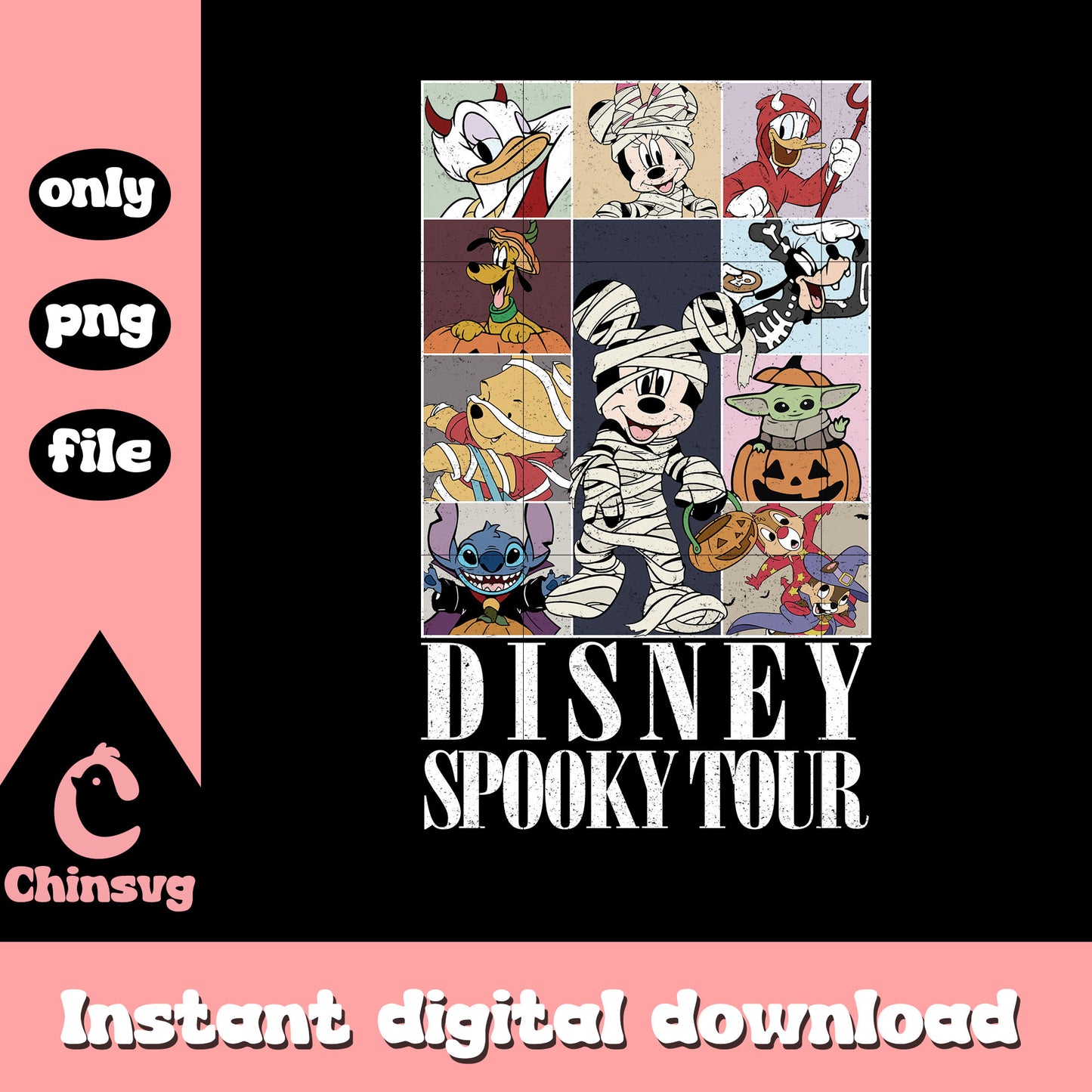 Disney spooky tour mummy mickey design png, disney mickey mouse png