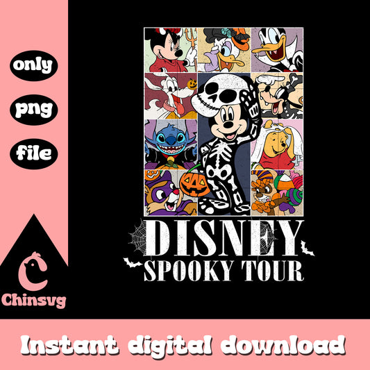 Disney spooky tour skeleton mickey clipart png, mickey cartoon png