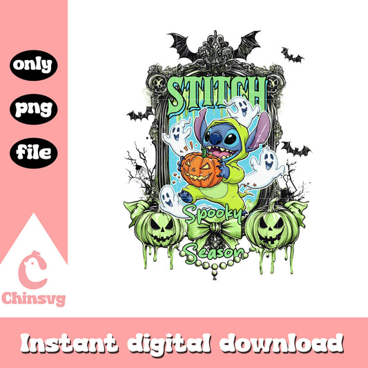 Disney stitch spooky season design png, lilo stitch disney png