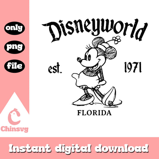 Disneyworld est 1971 florida png, mickey png, disneyworld png