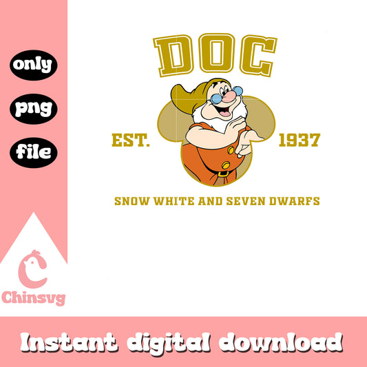 Doc est 1937 snow white png, snow white and seven dwarfs movie png