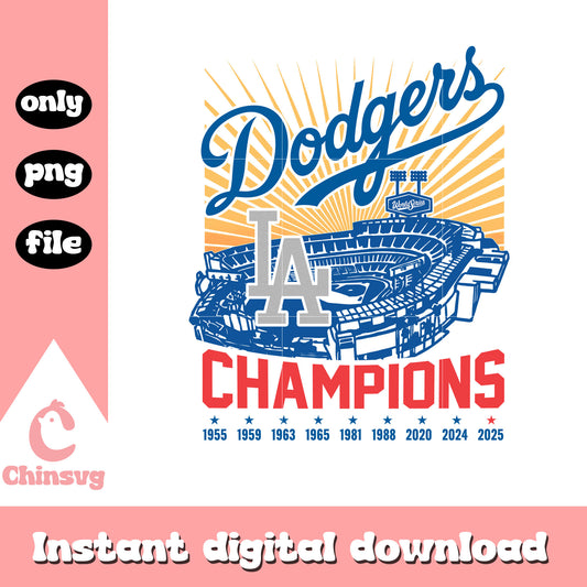 Dodgers champions design png, dodgers games png