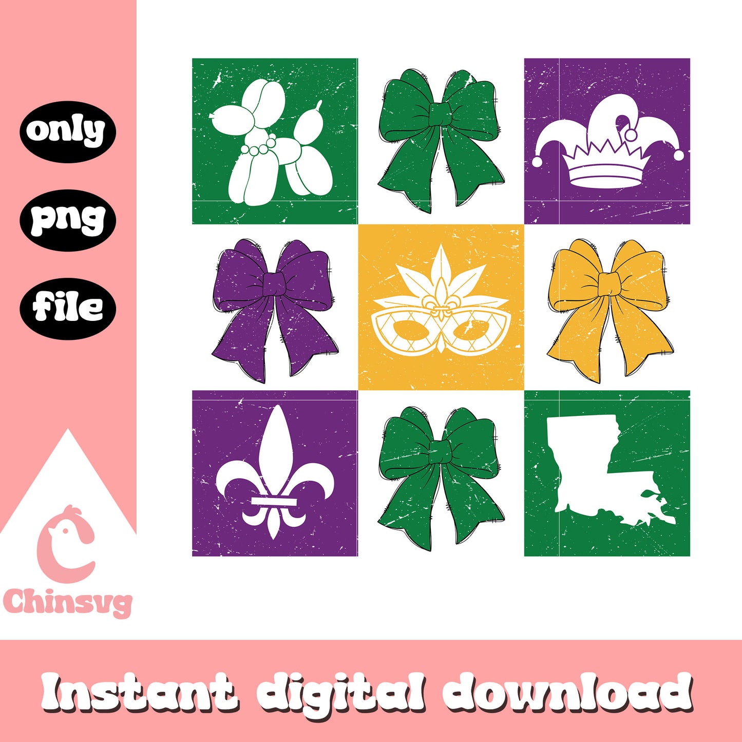 Dog bow mardi gras png, mardi gras 2026 new orleans​ png