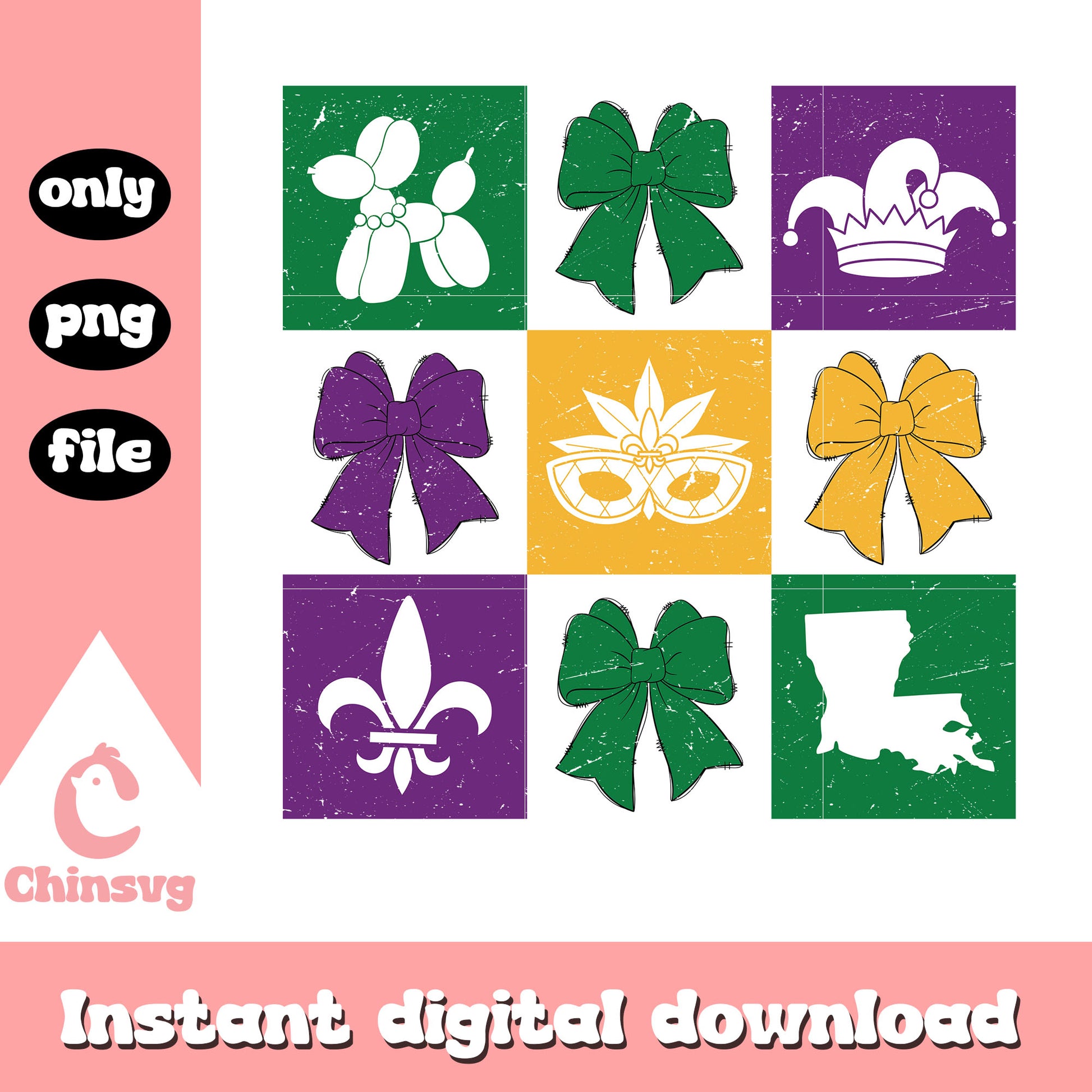 Dog bow mardi gras png, mardi gras 2026 new orleans​ png