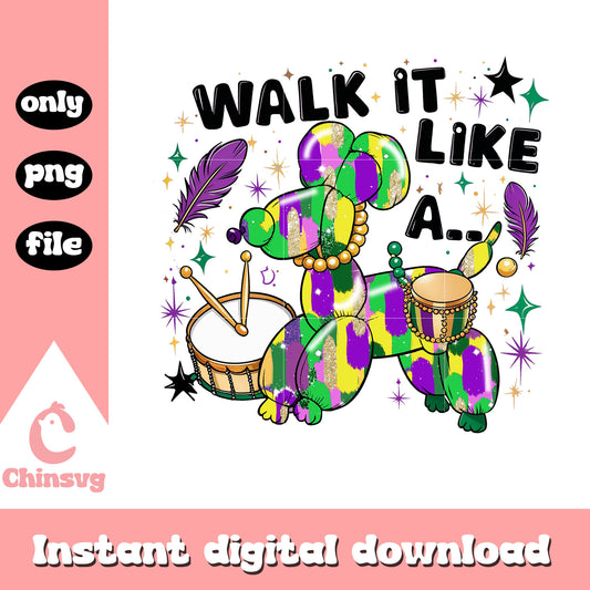 Dog colorful mardi gras png, parade route new orleans​​​​​ png