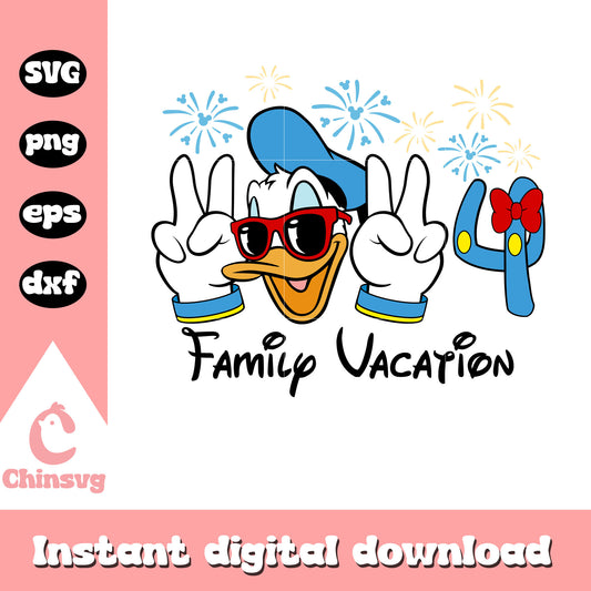 Donald duck head 2024 family vacation svg, donald duck face​ svg