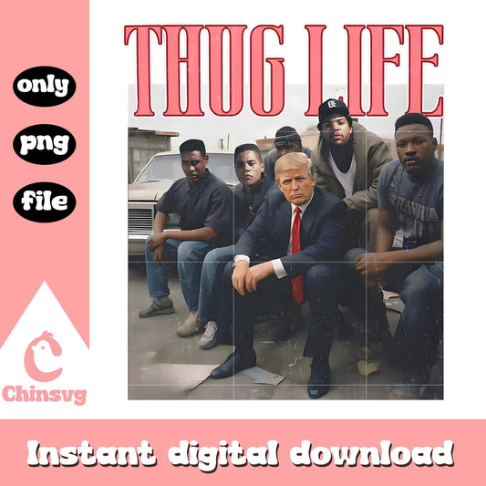 Donald trump thug life design png, thug life​ png, trump png