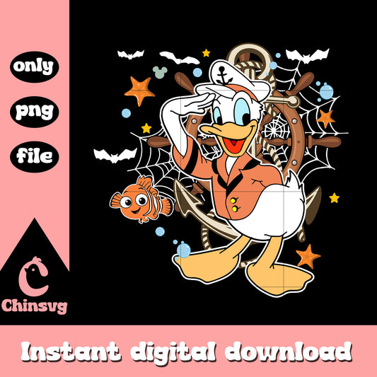 Donald character disney halloween png, donald duck disney png