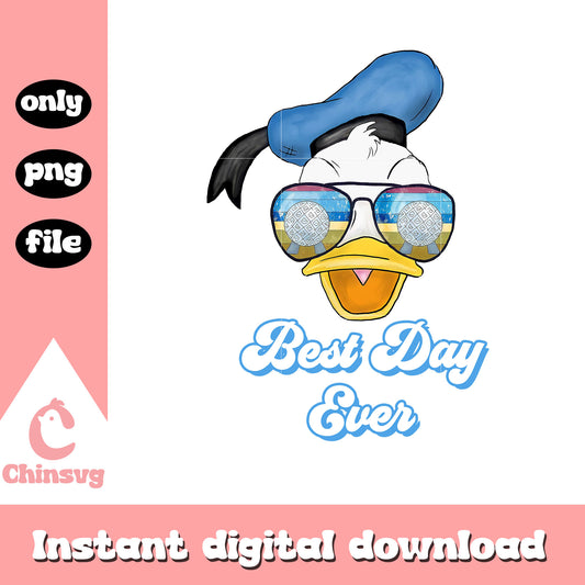 Donald duck best day ever png, disney characters png, cartoon png