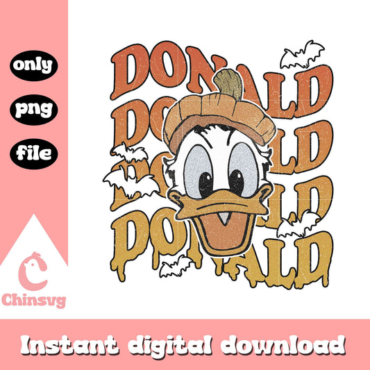 Donald duck face halloween design png, donald character disney png