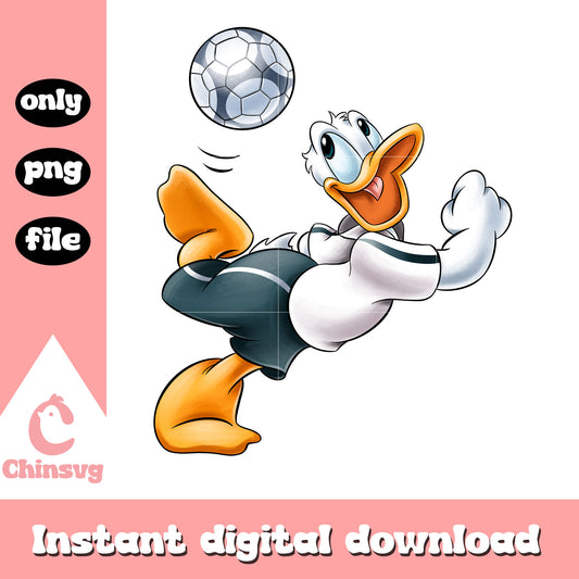 Donald duck football design png, disney donald duck movie png