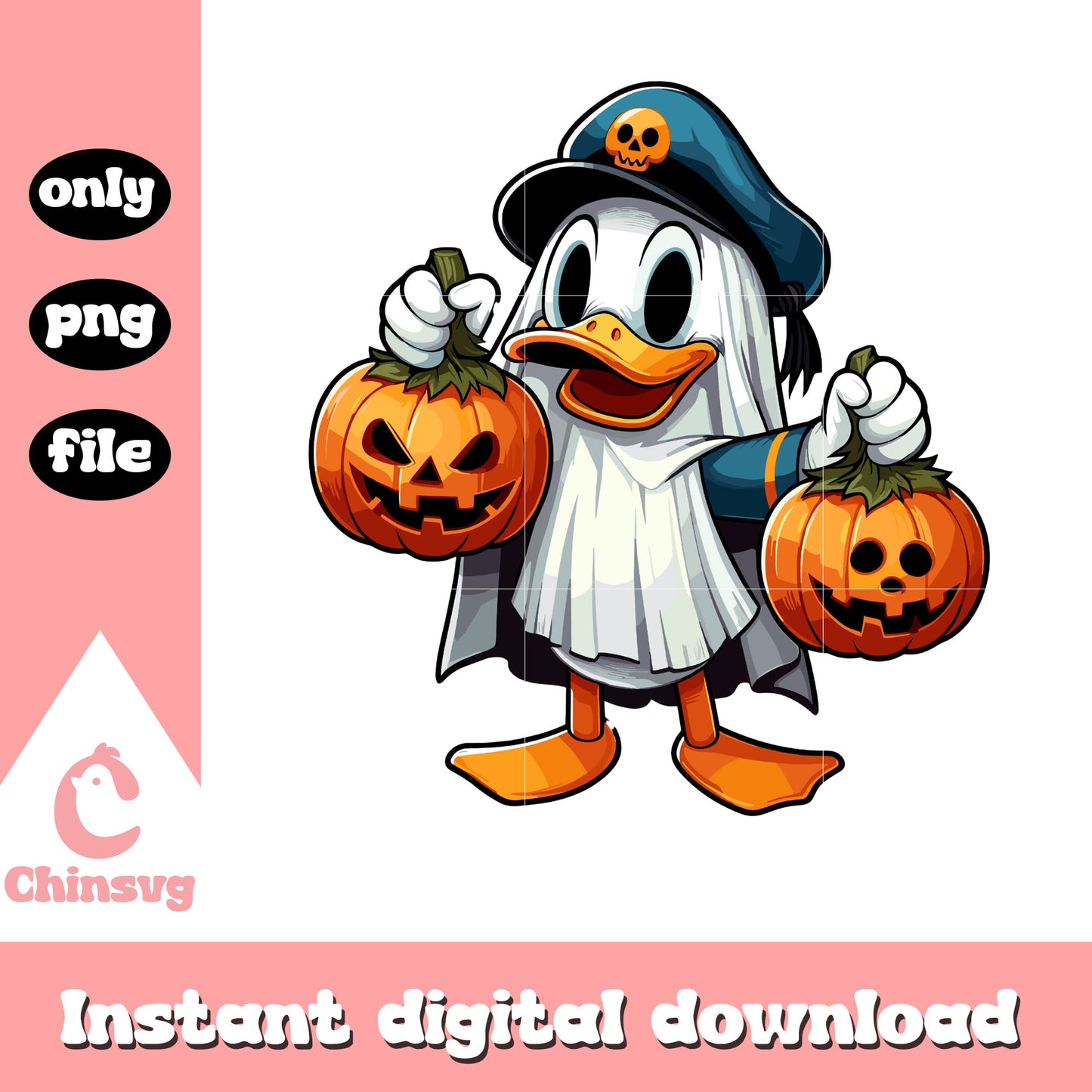Donald duck ghost costume png, donald duck png