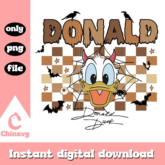 Donald duck halloween symbol design png, donald character png, disney halloween png (2)