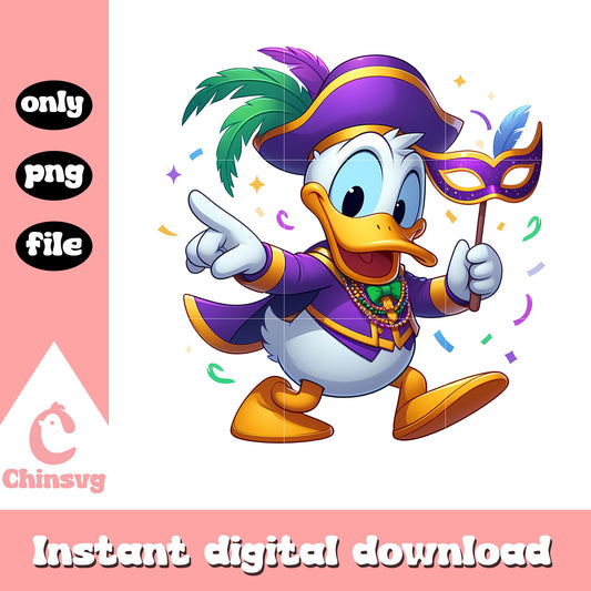 Donald duck mardi gras outfit png, mardi gras outfits png