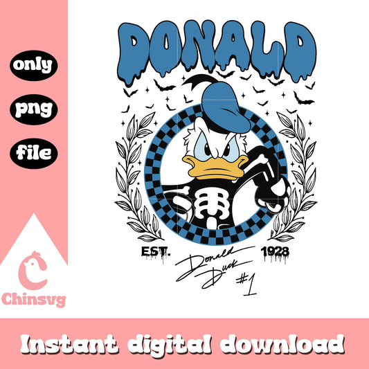 Donald est 1928 cosplay skeleton png, disney casts png, cartoon png