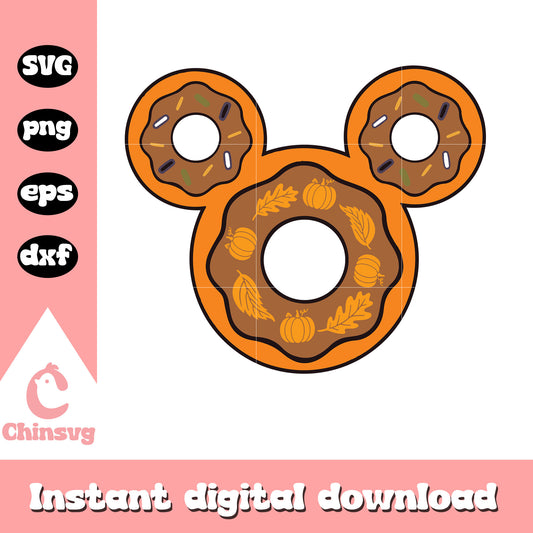 Donut mickey head halloween svg, mickey head svg, disney svg