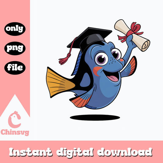 Dory Graduation PNG, Finding Nemo Graduate PNG, Disney PNG