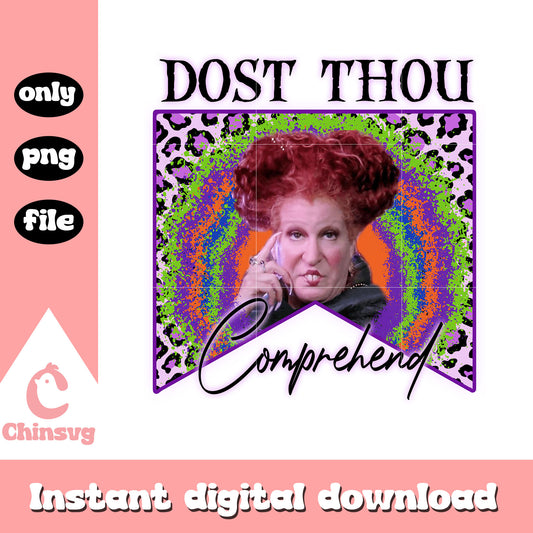 Dost thou comprehend winifred halloween png, winifred sanderson png