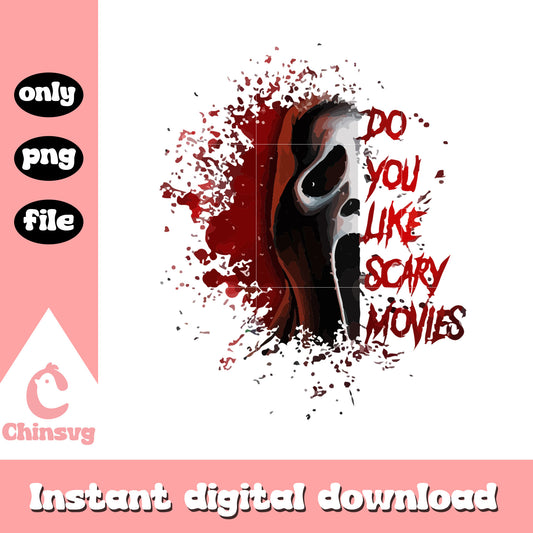 Do you like scary movies ghostface design png, ghostface png
