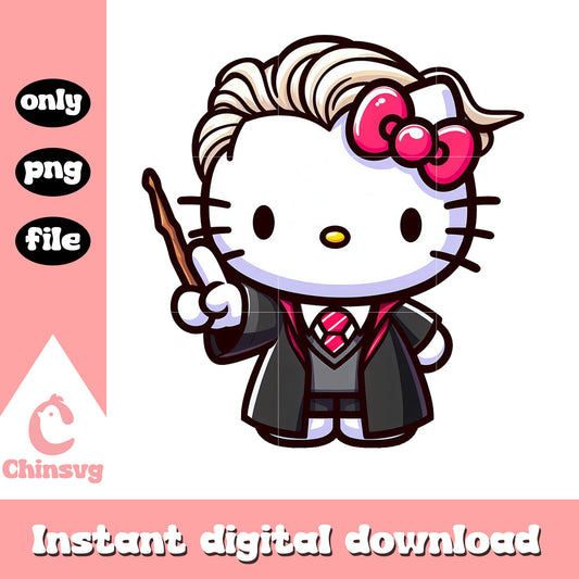 Draco Malfoy hello kitty png, harry potter characters png